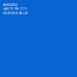 #0A63D3 - Science Blue Color Image